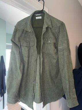 Columbia Olive Green Lightweight Shirt Jacket